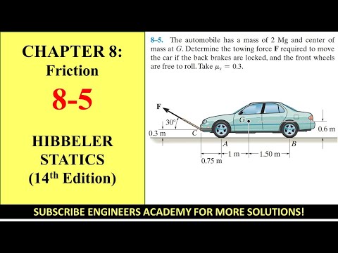 8-5 Friction | Chapter 8 | Hibbeler Statics  14th ed | Engineers Academy
