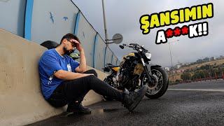 YOLDA KALDIM! - AKSİLİK DOLU GÜN - MT07 MOTOVLOG