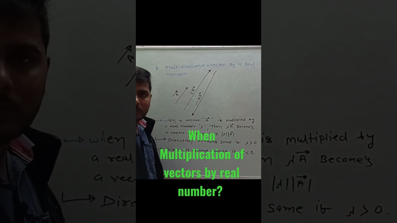 multiplication of vectors by a real number| Shovit Sir #iit #jee #shorts #neet #viral #shortsvideo