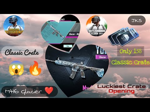 Unbelievable Classic Crate Crate Opening|| Luckiest Crate Opening [M416🔥❤️] Only 158 Classic Crate