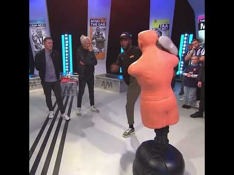 Leon Edwards recreates head kick ko on dummy for british tv