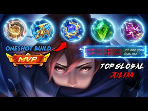 NEW META JULIAN ONESHOT BUILD 2022!! THIS IS REASON WHY JULIAN NERFED ( TRY THIS PLS!! ) MLBB