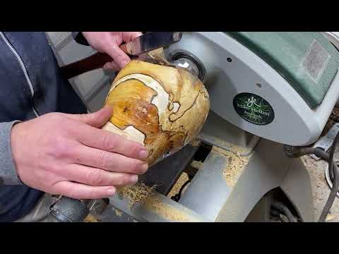 Ugly Old and Rotten can it be saved? - spalted woodturning project