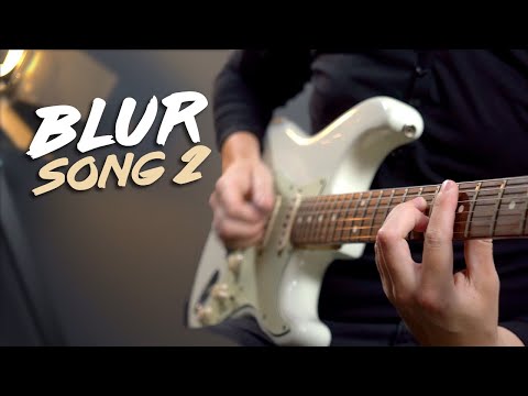 Blur - SONG 2 Guitar Lesson Tutorial - Rock Power Chord Songs