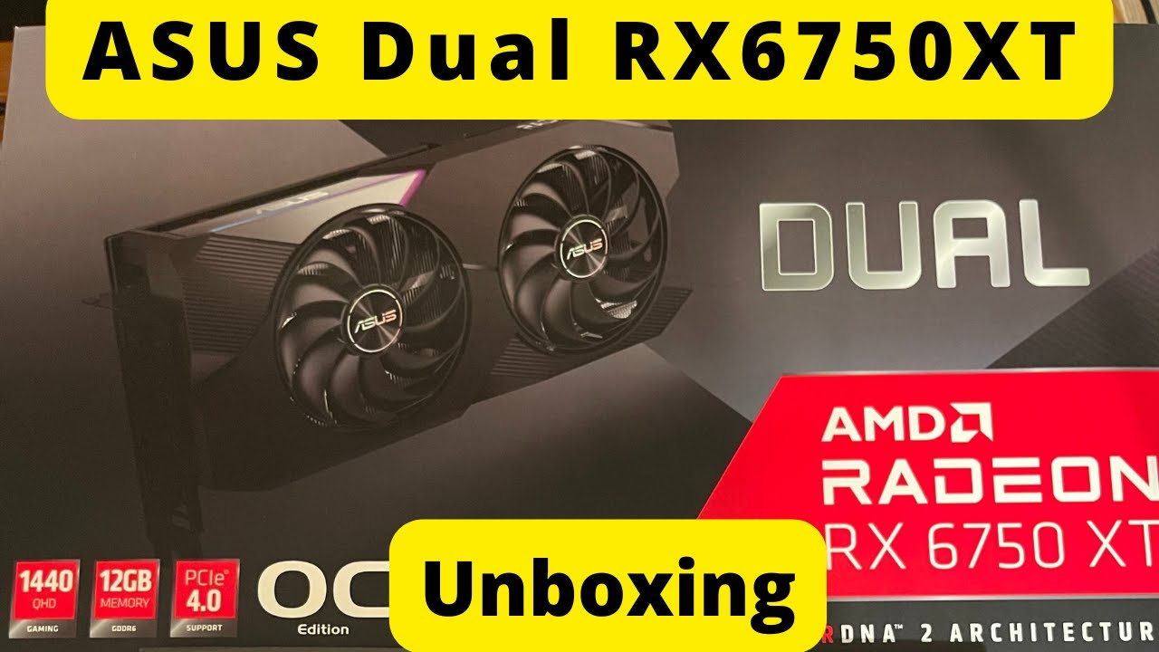 Видеокарта Asus Radeon RX 6750 XT Dual OC 12Gb (DUAL-RX6750XT-O12G)