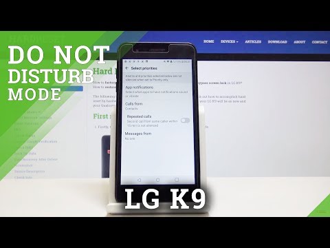 How to Activate Do Not Disturb Mode in LG K9 - Silent Mode Settings
