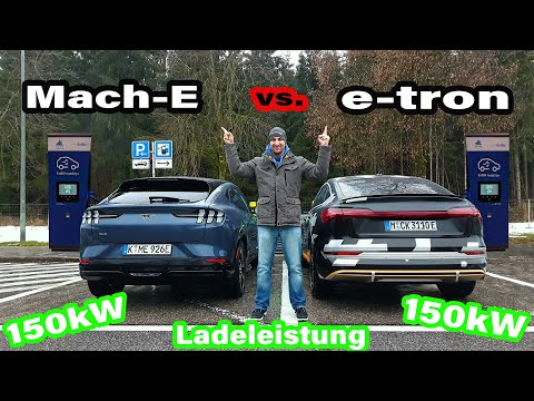 Ford Mustang Mach-E vs. Audi e-tron: WER LÄDT SCHNELLER?