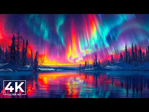 Discover The Aurora Borealis & The Northern Lights in 4K Video Ultra HD with Relaxing Music