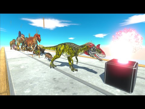 Destroy Speed Race Dinosaurs vs Animals Overcome Rainning Ballista - Animal Revolt Battle Simulator