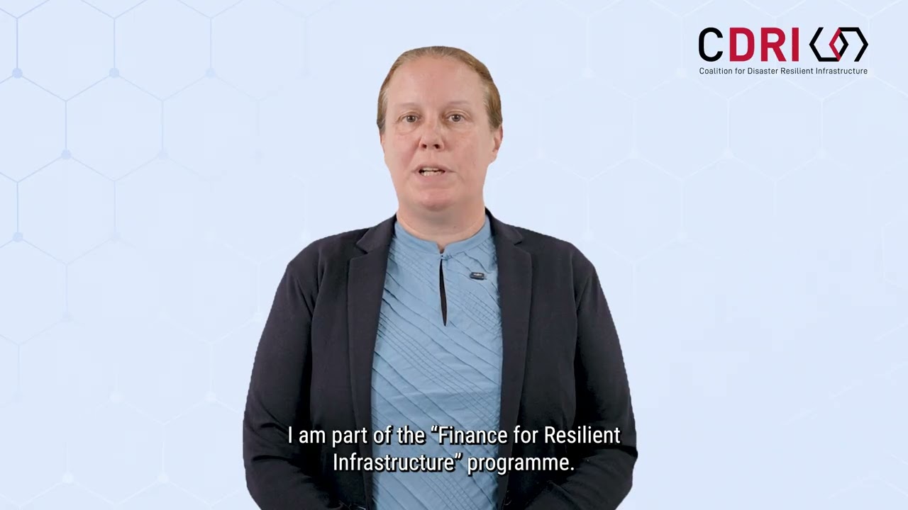 Lorraine Alix- International Technical Expert speaks about CDRI's Finance Programme