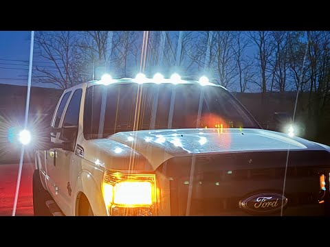 How To Install RECON Smoked LED Cab Lights & Mirror Lights On A 2015 Ford F350