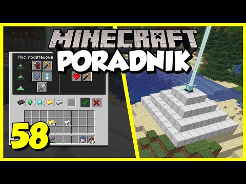 Minecraft Poradnik #058 - beacon, magiczna latarnia - jak zrobić i używać | Minecraft 1.16 Survival