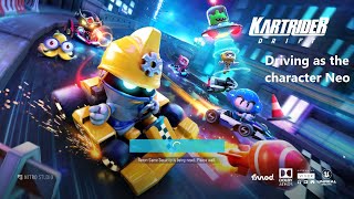 KartRider: Drift Closed Beta Test 3 - Driving as the character Neo