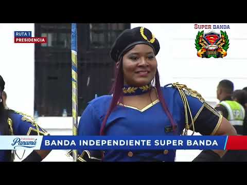 Banda Independiente Super Banda de Colón, desfile 4 de noviembre, ruta presidencial.