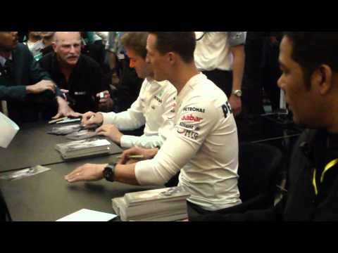 Meet & Greet With Mercedes AMG Petronas Driver Michael Schumacher & Nico Rosberg at KLCC