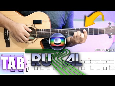 Como Tocar Abertura do Globo Rural - Violão Fingerstyle | Tutorial TAB