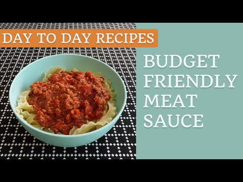 Budget Friendly Meat Sauce - Day to Day Recipes