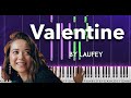 Valentine by Laufey piano cover + sheet music & lyrics