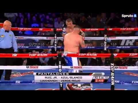 Andy Ruiz Jr vs Siarhei Liakhovich full fight 20 12 2014