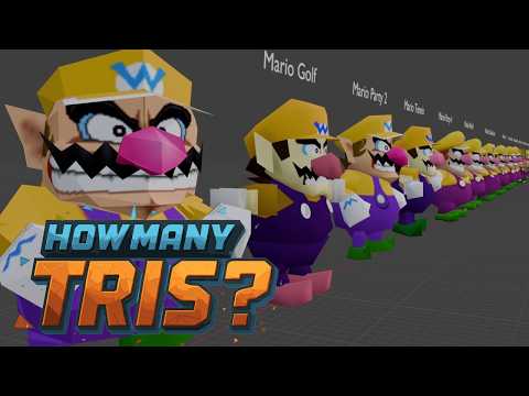 The Ultimate Wario Model Showdown - How Many Tris?