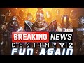 Breaking News: Destiny 2 Fun Again! (D2 Memes, Nostalgia, Funny Moments & More)