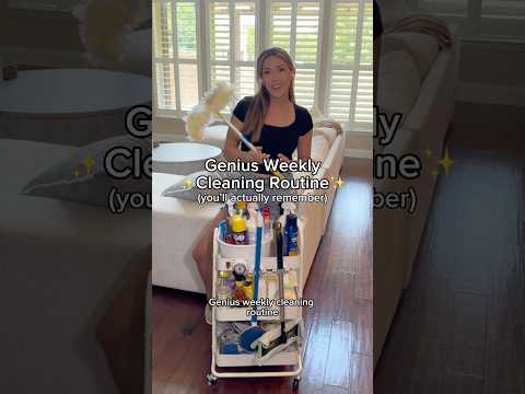 ✨THE BEST WEEKLY CLEANING ROUTINE✨#cleaningtips #cleaning