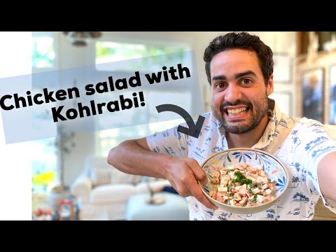 Chili Lime Chicken Salad with Kohlrabi from our Garden :) | Garden Harvest Recipe | Set Apart Farm