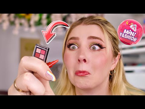 I'm doing my makeup with my SMALLEST makeup bag! 🤏🏻🥹