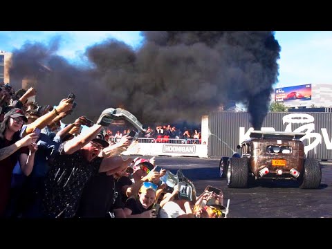 D-Rod Burns Up The HOONIGAN Burnyard SEMA 2023🔥