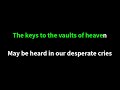 Vaults of heaven karaoke (original key)