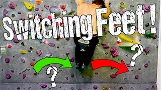 Rock Climbing Technique for Beginners : How to Switch Feet ! by Mani the Monkey