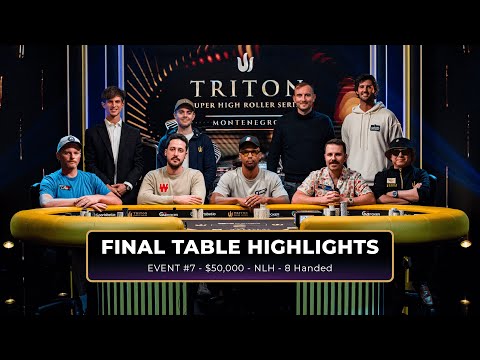 FINAL TABLE Highlights - Event #7 50K NLH 8-Handed | Triton Poker Series Montenegro 2024