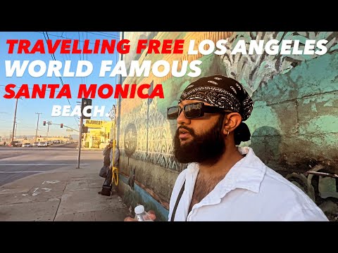 TRAVELLING FREE LOS ANGELES WORLD FAMOUS SENTA MONICA BEACH.