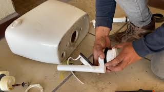 como instalar un juego de herrajes de tanque wc línea Fleximatic