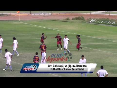 JUV. GALICIA (3) vs (1) JUV. BARRANCO - FÚTBOL HUACHANO - 3ERA FECHA 2016.