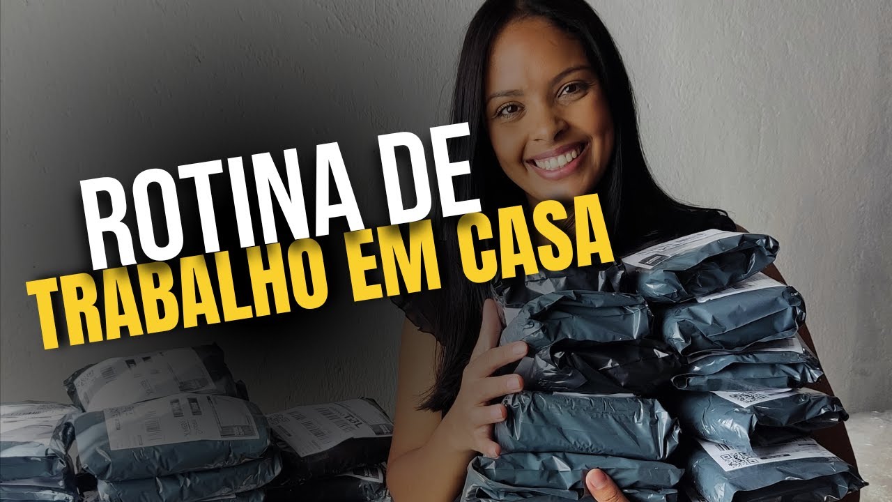 VLOG - UM DIA DE TRABALHO COMIGO COM VENDAS ONLINE NA SHOPEE | Trabalhando em casa