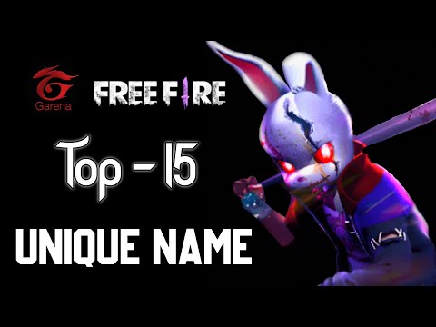 Top 15 Unique Nickname For Free Fire 2024 || Free Fire Name [ part -17 ]