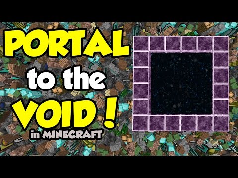 How to make a Portal to THE VOID (No Mods) | Minecraft