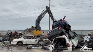 Iowa Automotive Recyclers - Yard Tour with SAS Extreme Engine Puller