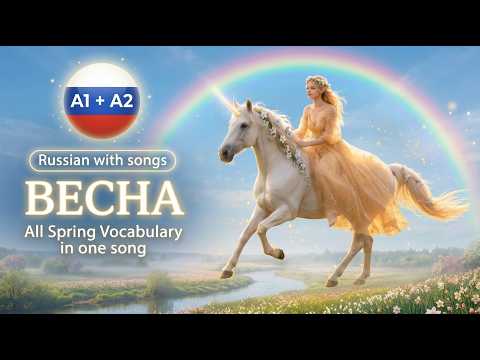Весна | Spring | All Russian Spring Vocabulary in One Magic Song | Russian with Songs A1–A2