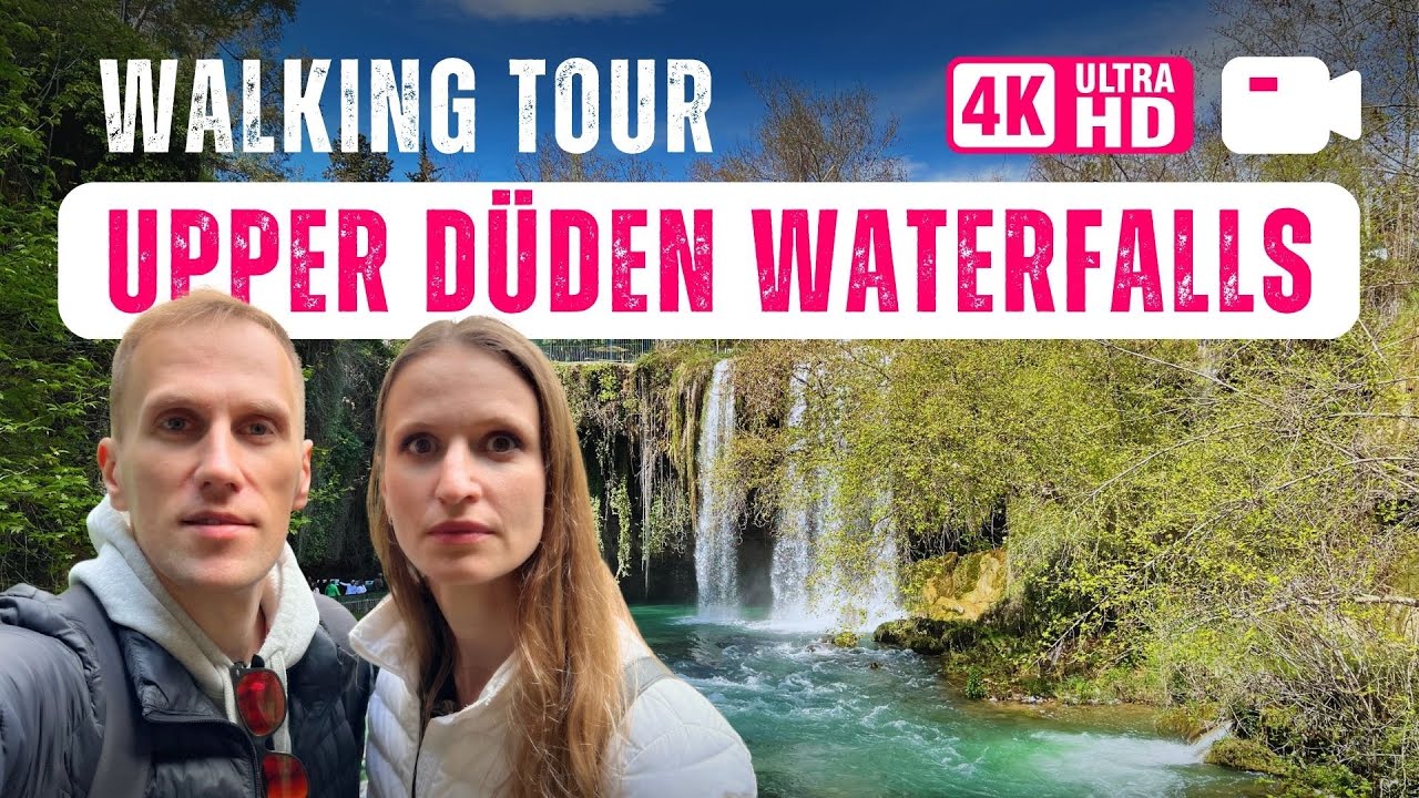 [4K] Walking Tour of Upper Duden Waterfalls 💦 A Natural Wonder in Antalya, Turkey 🚶🚶‍♀️