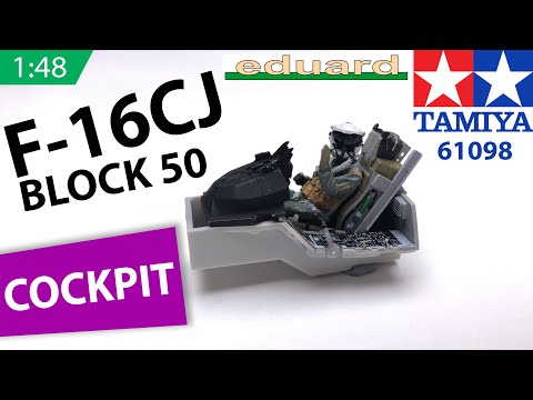 BUILD TAMIYA F-16CJ Block 50: Step 1 - Cockpit. 1/48