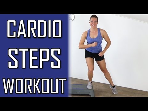10 Minute Cardio Steps Workout – No Repeating Challenging Beginners Workout Step Workout