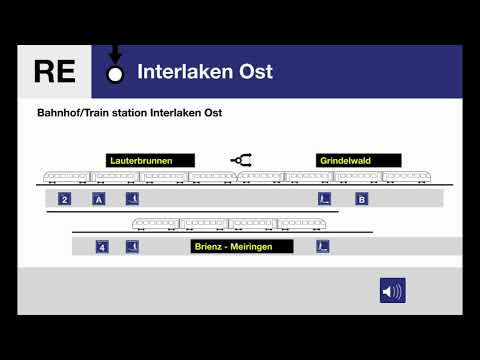 BLS Ansagen » RE Spiez — Interlaken Ost (2023) | mit neuen Verbindungsansagen | SLBahnen