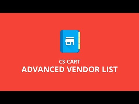 CS-Cart Advanced Vendor List Version 1.0