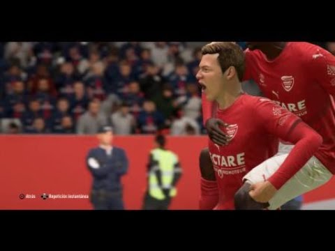 Gol de Baptiste Guillaume Paris Saint-Germain 4 Olympique de Nîmes 3 Ligue 1 Fecha 26 FIFA 19