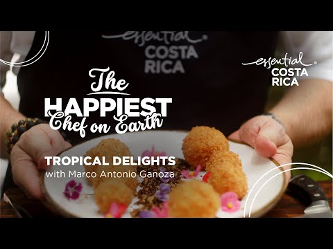 The happiest chef on earth Costa Rica episode 6: Peach palm fruit spheres filled with palm rice