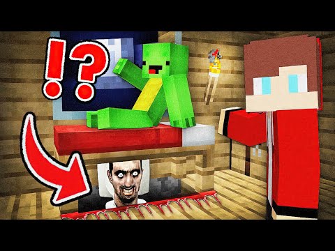 Funny Mikey - Scary SKIBIDI TOILET Under The Bed in Minecraft Challenge - Maizen Mizen Mazien JJ and Mikey