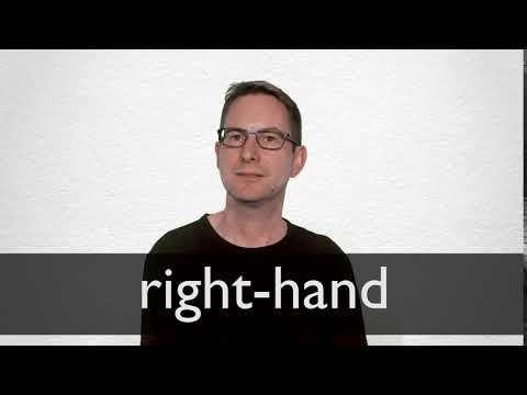 Part of a video titled How to pronounce RIGHT-HAND in British English - YouTube