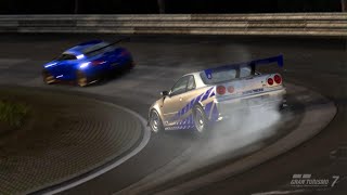 【GT7】R34 Z-tuneでドリフトレース